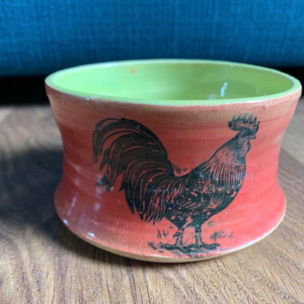Handmade Rooster Dish